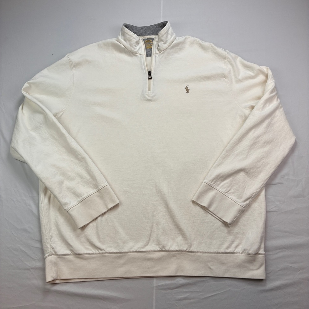 Polo Ralph Lauren White Half-Zip